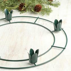 Heavy Green Wire Advent Wreath Ring Frame