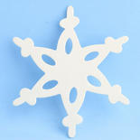 Unfinished Wood Lace Snowflake Cutout