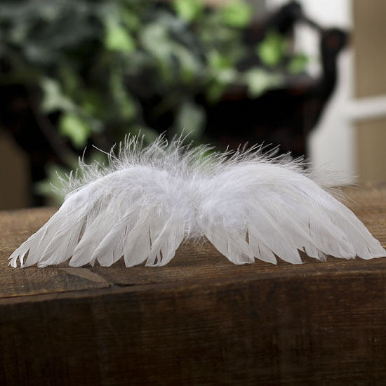 Iridescent WhitePink Angel Wings Set of 2 Craft Supplies*