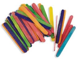 Multicolored Popsicle Sticks