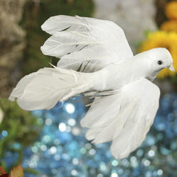 White Artificial Dove Bird