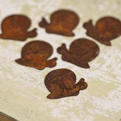 Rusty Tin Snail Cutouts