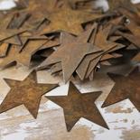 Bulk Rusty Tin Primitive Stars