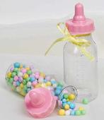 Pink Baby Bottle Shower Favors