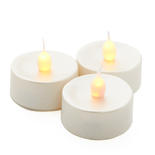 Battery Operated Pearlized Flickering Tealights