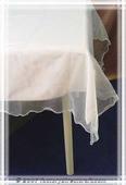 Square White Sheer Organza for Tables