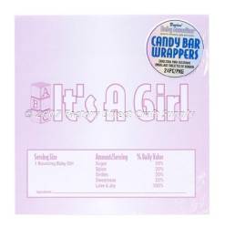 "It's a Girl" Candy Bar Wrappers