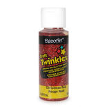 DecoArt Twinkles Red Brush-On Glitter Paint