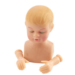 Vinyl Baby Jesus Head and Arm Set