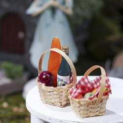 Dollhouse Miniature Picnic Basket