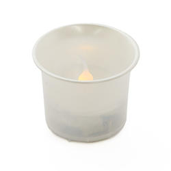 Pearlized Battery Operated Votive Candle Cup