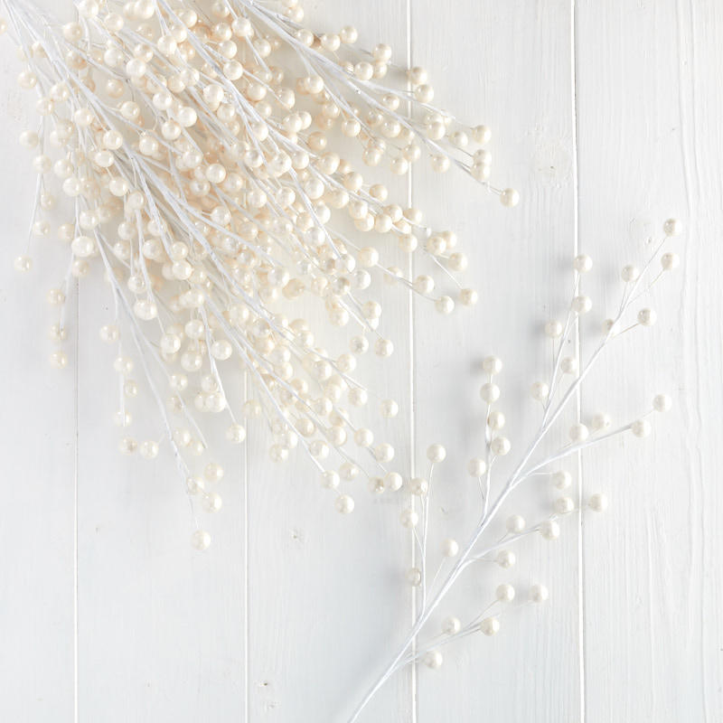 White Pearl Berry Floral Sprays - Picks and Stems - Floral 