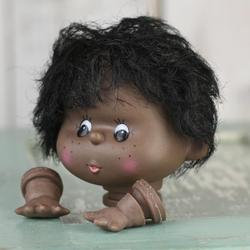 African American Doll Head and Hands - True Vintage