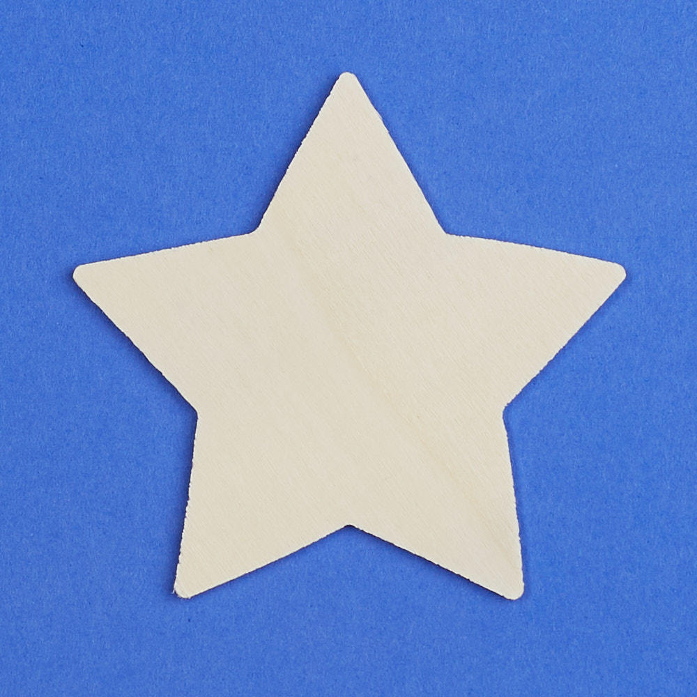 Unfinished Wood Star Cutout All Wood Cutouts Wood Crafts Craft