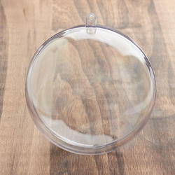 110mm Clear Acrylic Fillable Ball Ornament