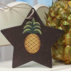 Primitive Rustic Star with Pineapple Ornament