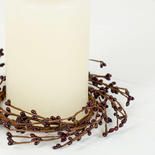 Burgundy Pip Berry Candle Ring