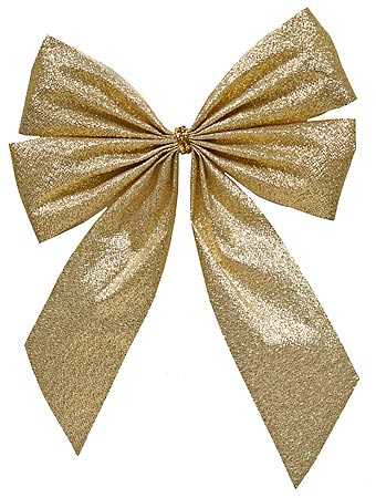 Metallic Gold Pre Tied Bow - Christmas and Winter - Holiday Crafts ...
