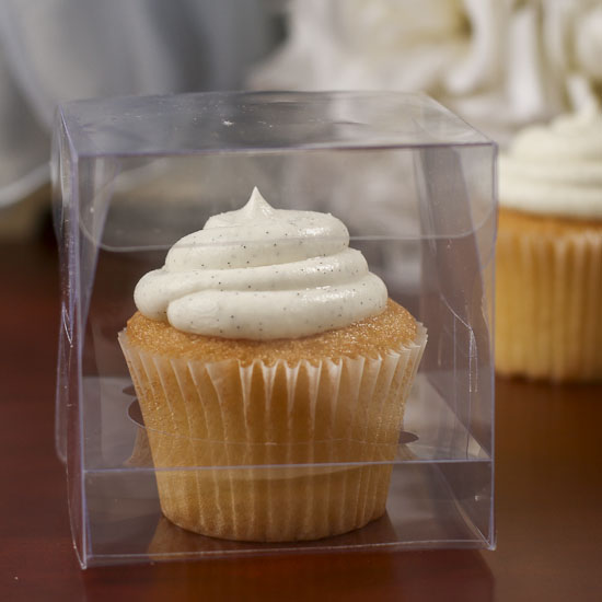 12 Clear Cupcake Boxes Wedding Bridal Baby Shower