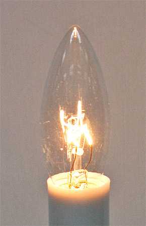 Brass Plated Electric Candle Lamp - Lighting - Primitive Decor