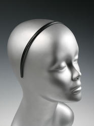 Black Plastic Headbands