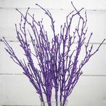 Purple Glittered Artificial Twig Branches