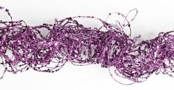 Purple Glitter and Sequin Twisted Wire Garland