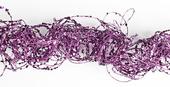 Purple Glitter and Sequin Twisted Wire Garland