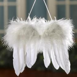 White Feathered Angel Wings