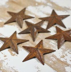 Mini Rusty Tin Dimensional Barn Stars