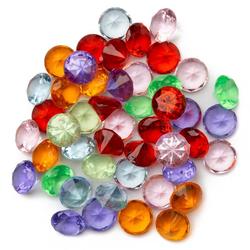 Assorted Colors Acrylic Diamonds