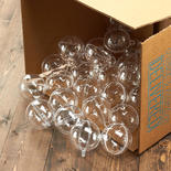 Bulk 60mm Acrylic Fillable Keepsake Ball Ornaments