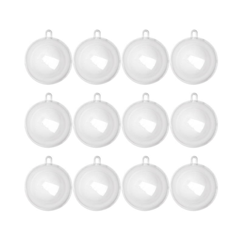 Bulk 70mm Acrylic Fillable Keepsake Ball Ornaments - Acrylic Fillable ...