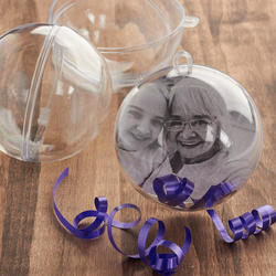 80mm Clear Acrylic Fillable Ball Ornaments