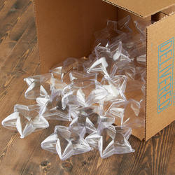90 mm Clear Plastic Fillable Ornaments Star - Fillable Star Ornaments - 8  pc