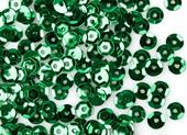 Kelly Green Foil Cup Sequins