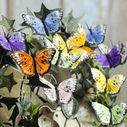 Assorted Pastel Monarch Artificial Butterflies