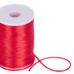 Red Satin Rattail Cord