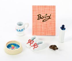 Dollhouse Miniature Baby Nursery Set