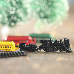 Miniature Metal Train and Train Track Set