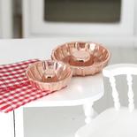 Dollhouse Miniature Copper Bundt Cake Pans