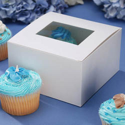 White Pastry Boxes with Window