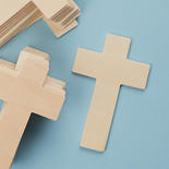 Unfinished Wood Cross Cutouts
