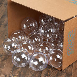 Bulk 110mm Clear Acrylic Fillable Ball Ornaments