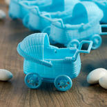 Blue Baby Carriage Shower Favors