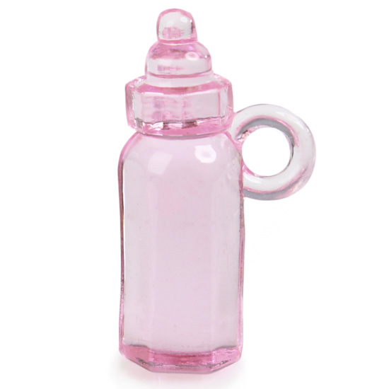 Pink Baby Bottle Shower Favors - Baby Shower Decorations - Baby Shower ...