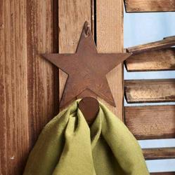 Primitive Rusty Tin Star Hanger