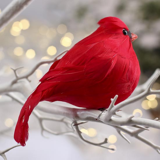 Fat Feathered Artificial Cardinal - Birds & Butterflies - Basic Craft ...