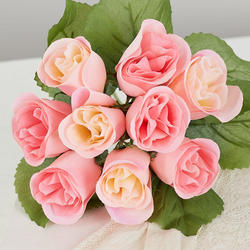 Blushing Pink Artificial Rose Bundle - Bushes + Bouquets - Florals ...