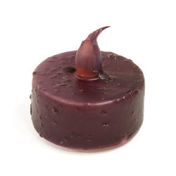 Primitive Burgundy LED Battery Operated Tealight Candle